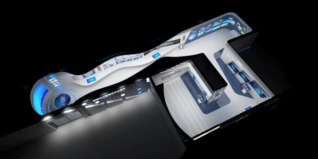 數(shù)字企業(yè)展廳插圖