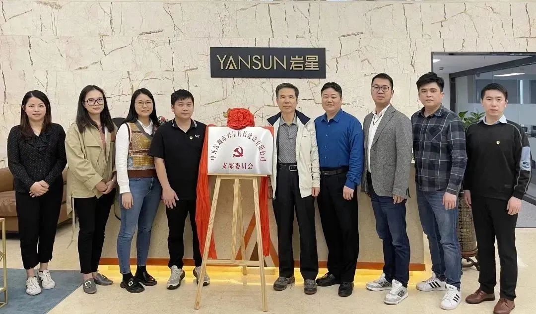巖星之聲 | 黨建引領再出發,巖星科建黨支部正式揭牌成立!插圖(3) 圖片